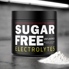 Glass with a chilled drink featuring Sugar Free Electrolytes after workout.