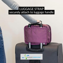 Sugar Medical travel bag in use scenario during everyday travel.