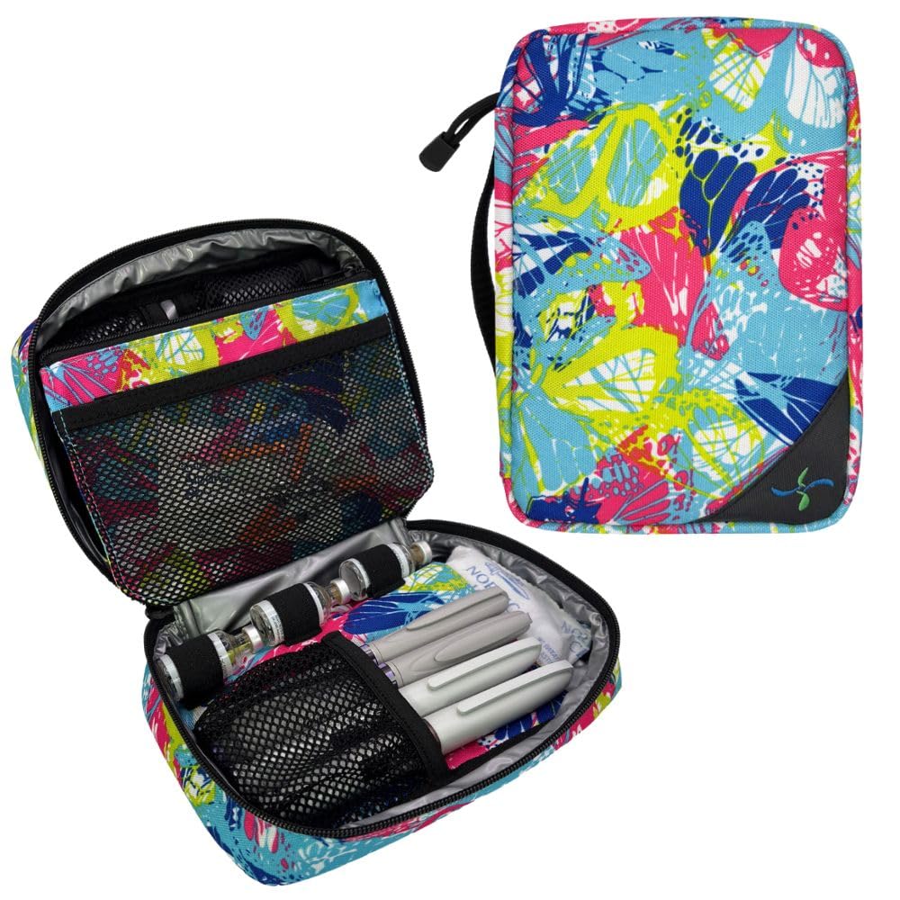 Sugar Medical Insulated Diabetes Organizer front view showing ample storage for essentials