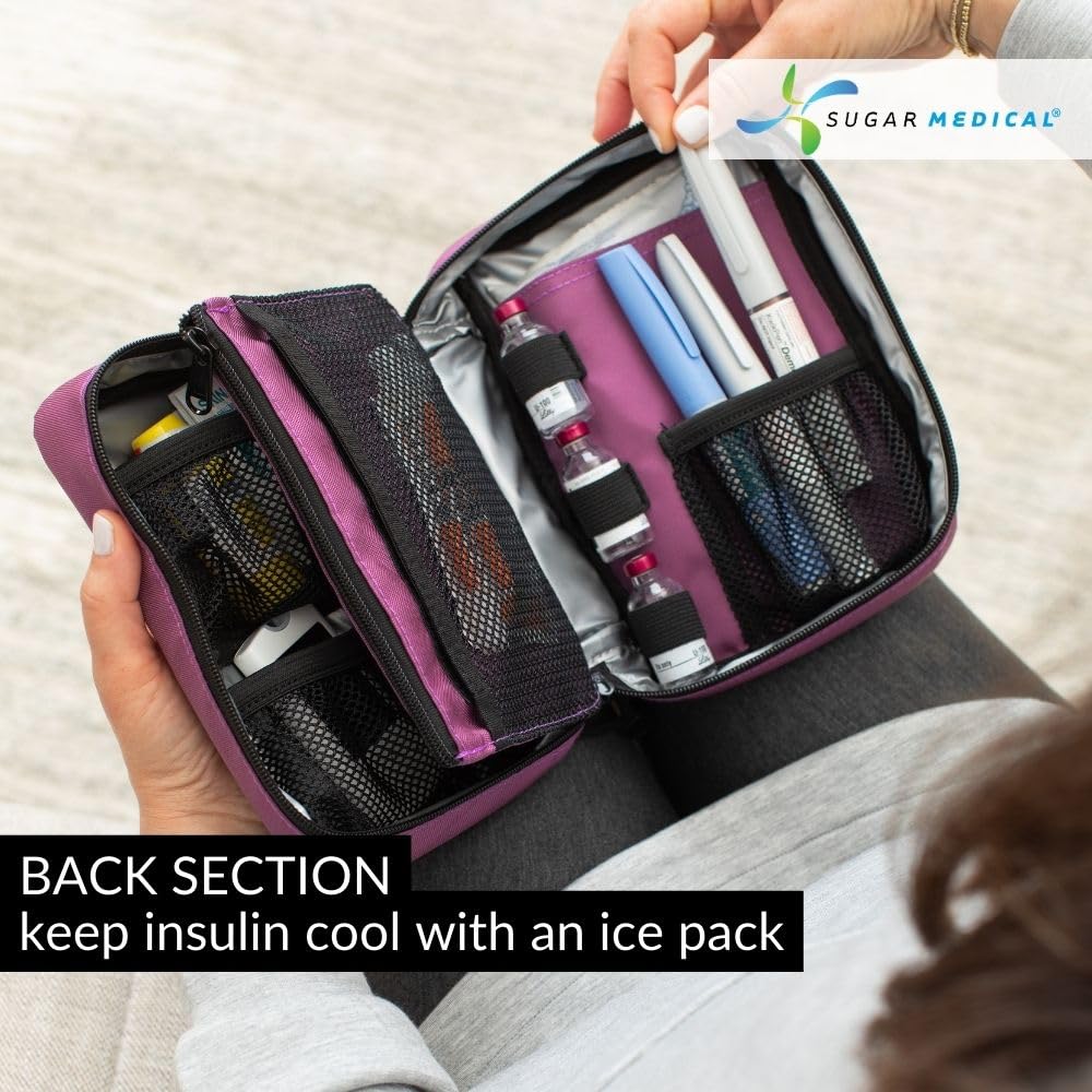 Sugar Medical Insulated Diabetes Organizer insulated pocket preserves insulin temperature