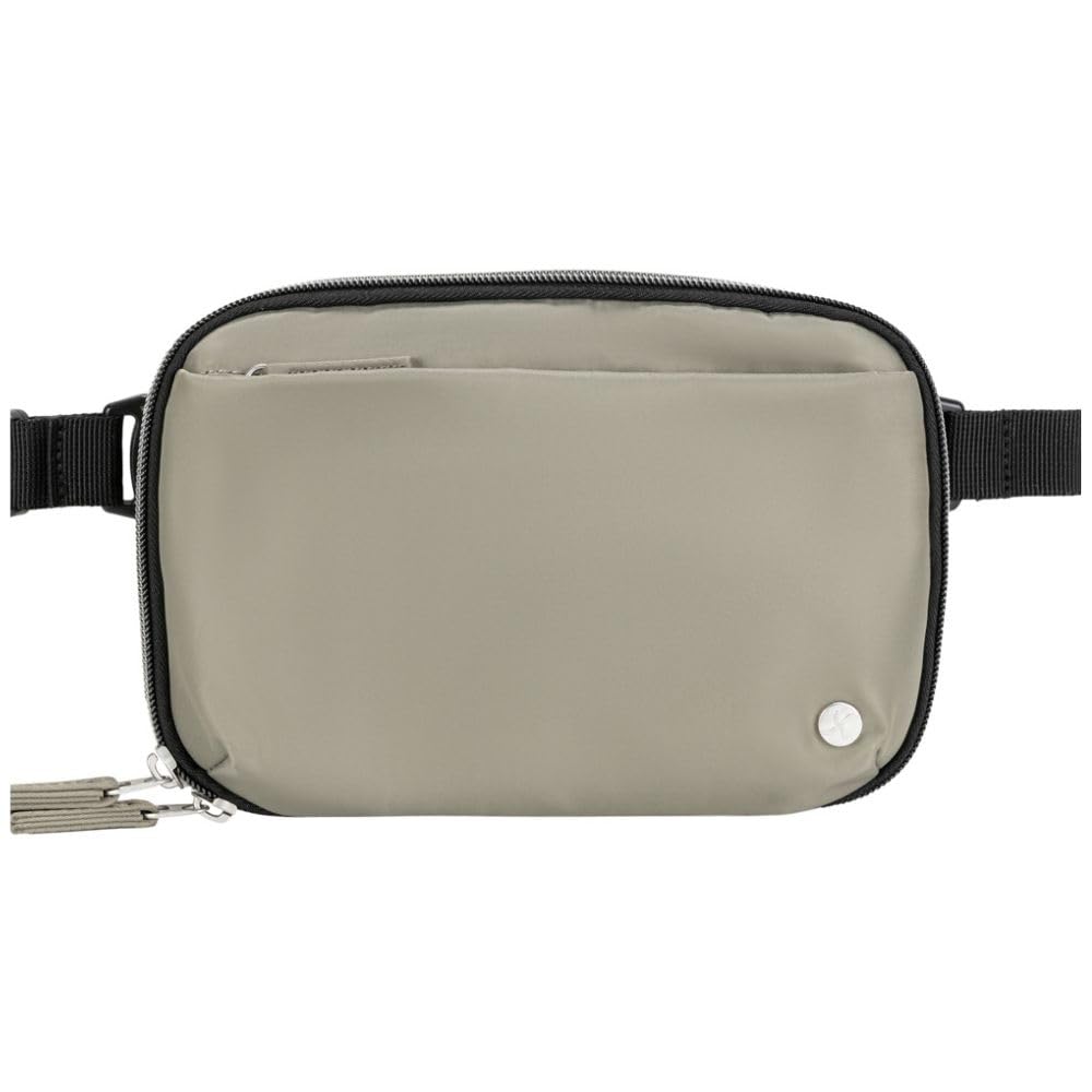 Sugar Medical insulated cross body fanny pack main compartment keeps diabetes supplies organized on the go.