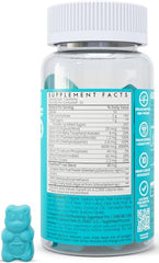 Close-up of SugarBearPRO gummies showing 6000mcg biotin benefits.