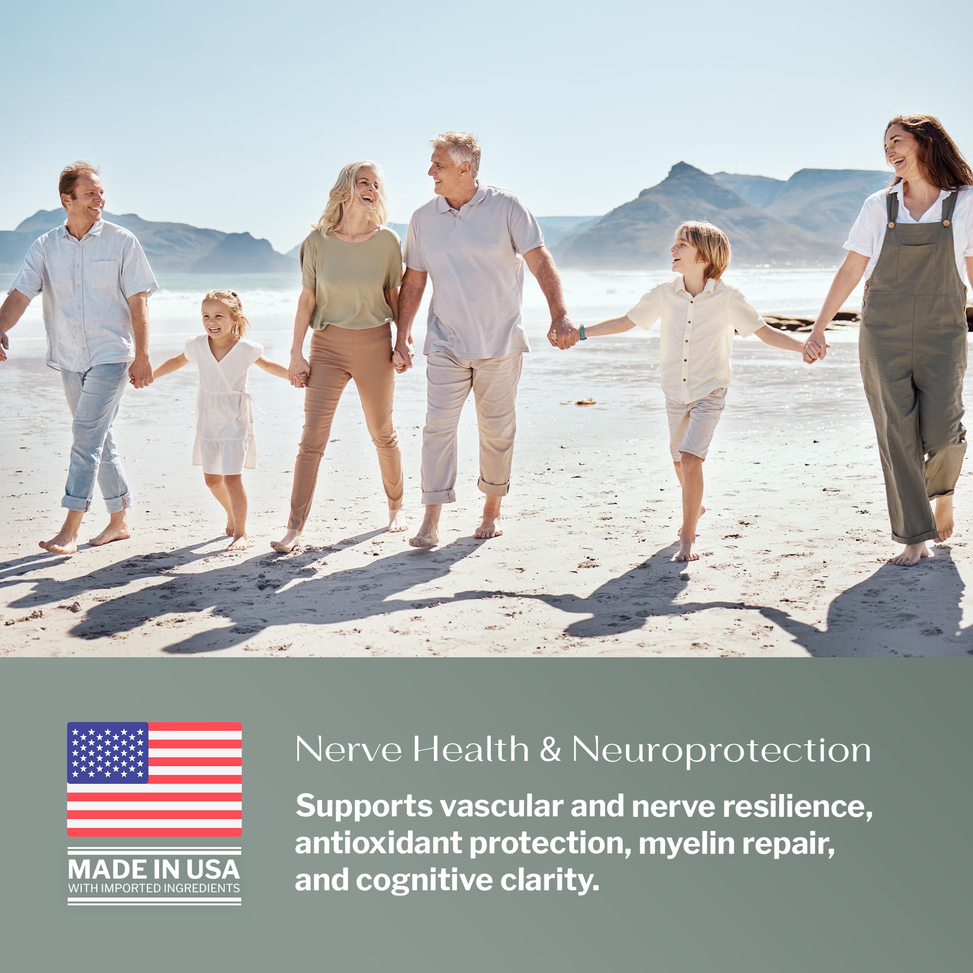 SugarMD Neuropathy vegan allergy-free ingredients highlighted on the label.