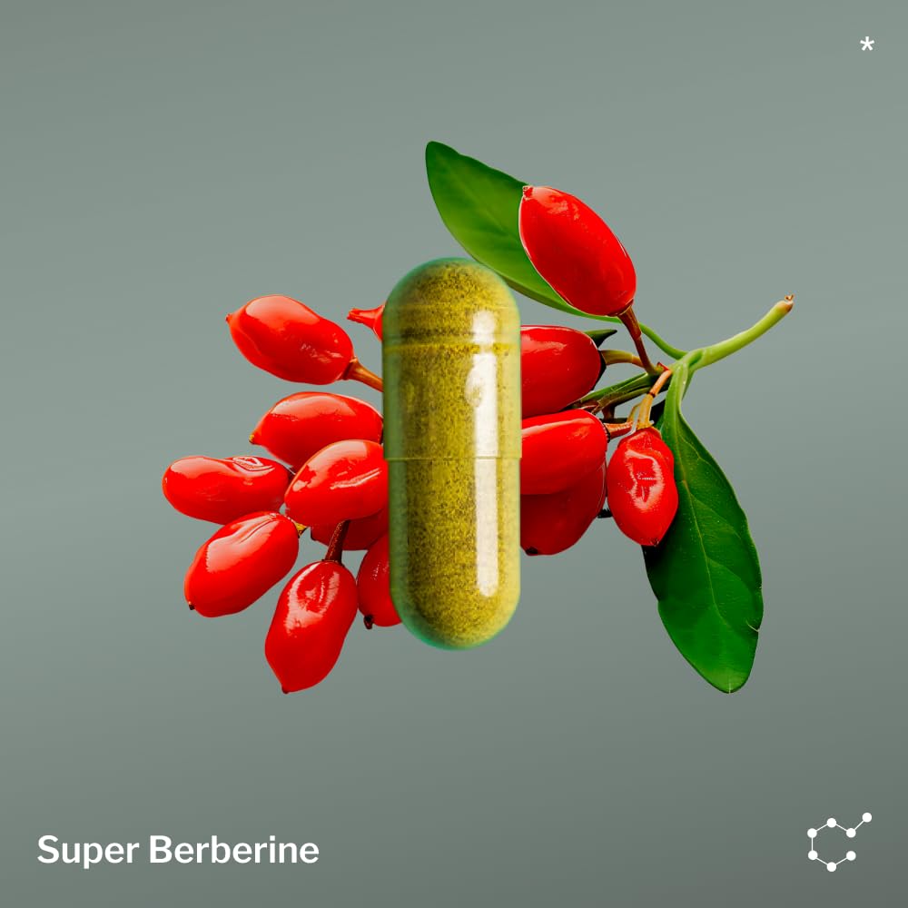 SugarMD Super Berberine 30 day supply image highlights month long wellness support