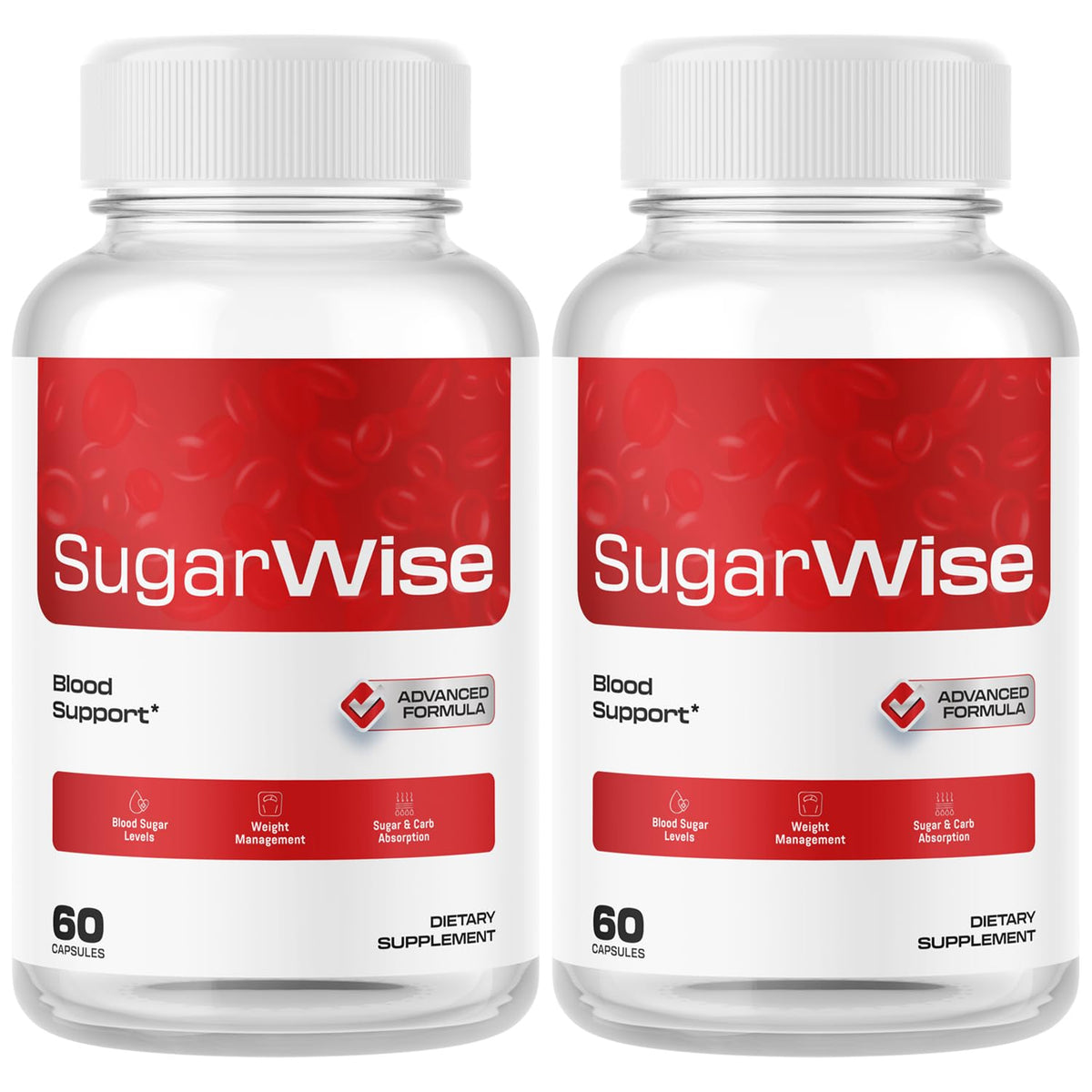 SugarWise bottle front with capsules for daily wellness.