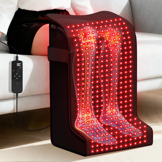 SUHZF red light therapy foot wrap front view with soothing heat