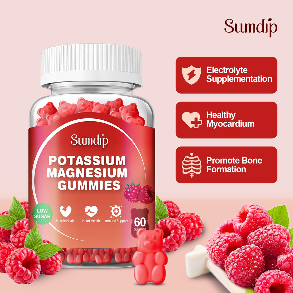 Close-up of SumDIP gummies showing chewy texture and raspberry taste.