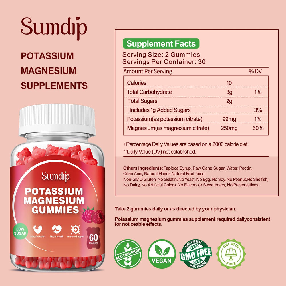 SumDIP raspberry flavored gummies pack on shelf.
