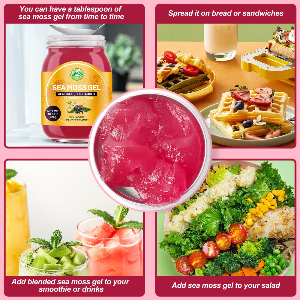 SumDIP seamoss gel spoon-dispense for easy, mess-free serving.