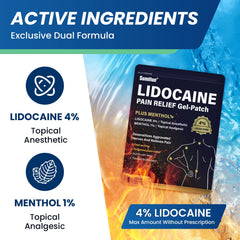 Sumifun 4percent lidocaine patch on neck provides fast localized relief