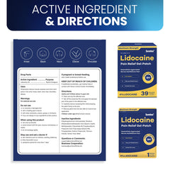 Sumifun 4percent lidocaine patches dispensing-friendly box for convenience