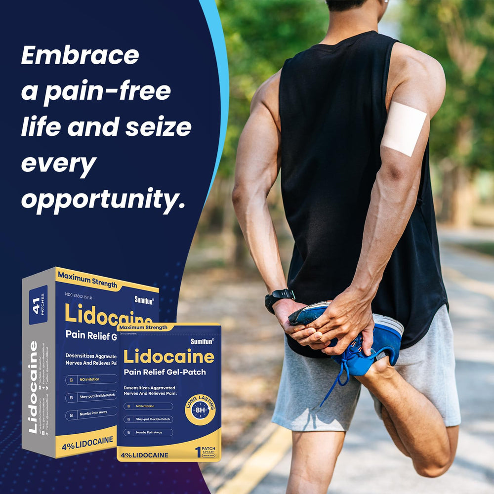 Sumifun 4% lidocaine patch provides long-lasting relief for hours.