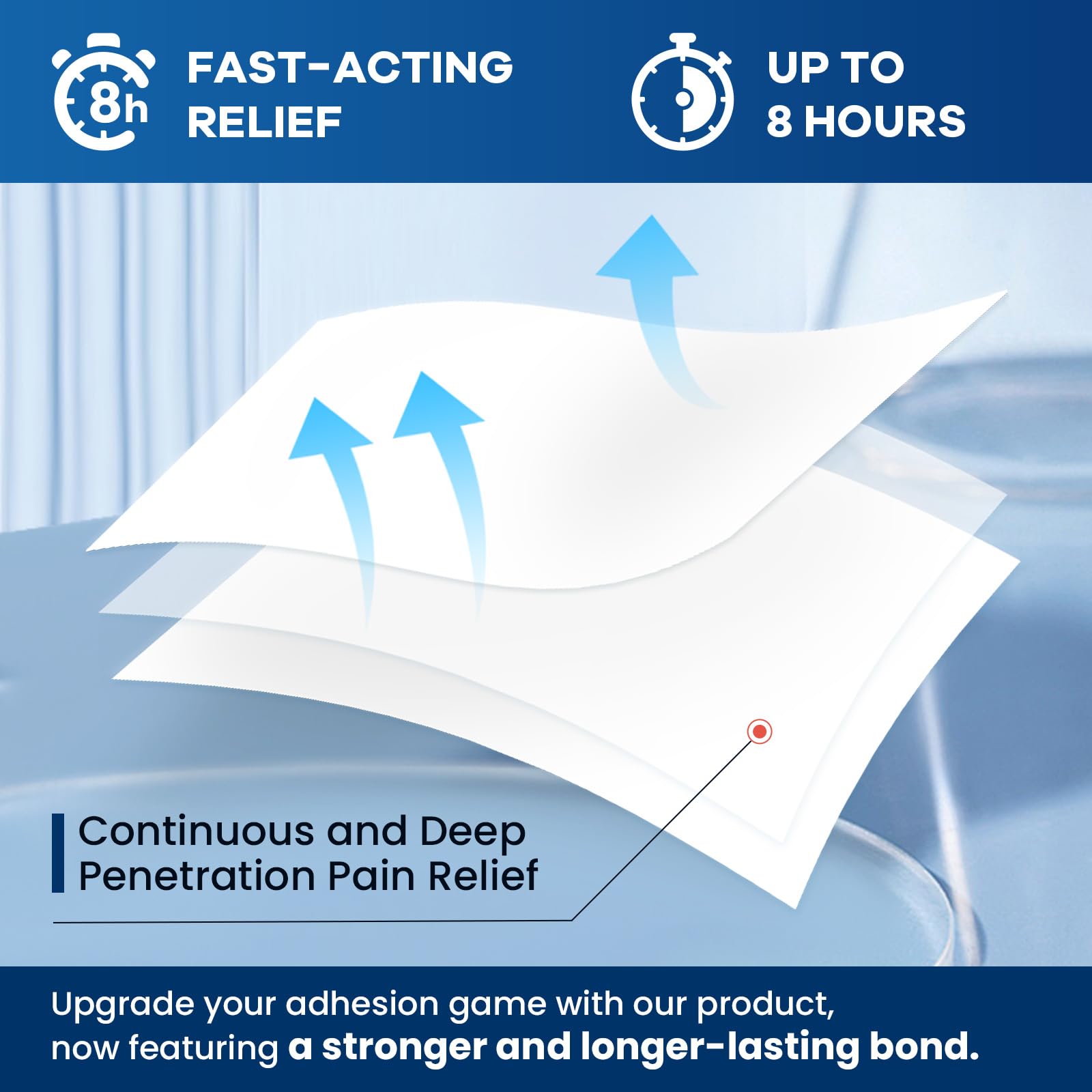 Sumifun 4% lidocaine patches on shoulder for targeted relief.