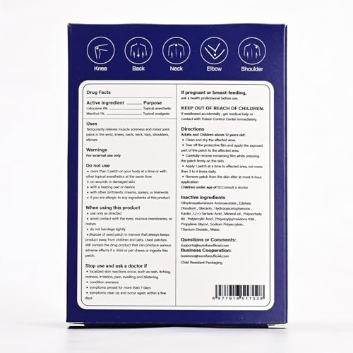 Sumifun 6x10cm patches come in a 22-count package.