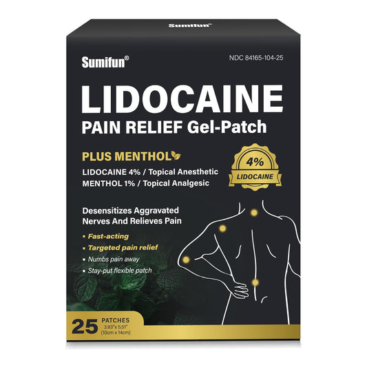 Sumifun lidocaine patch back application for targeted muscle relief