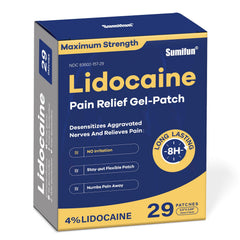 Sumifun lidocaine patch on back area for targeted temporary relief