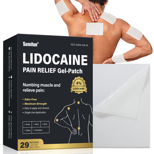 Sumifun lidocaine patch box and packaging for easy travel use