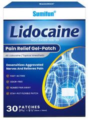 Sumifun lidocaine patch front view showing a large sheet for targeted relief