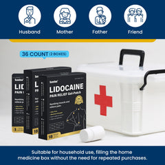 Sumifun lidocaine patch for muscle relief fits easily under clothing
