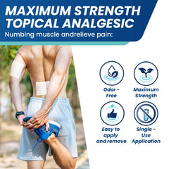 Sumifun patches applied to back for targeted relief
