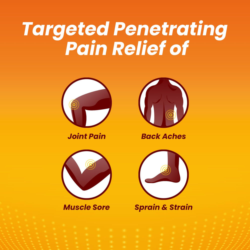 Sumifun patch applied to the back demonstrates targeted muscle relief.