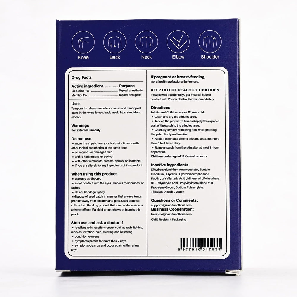 Sumifun patches count 30 in the carton for multiple uses.