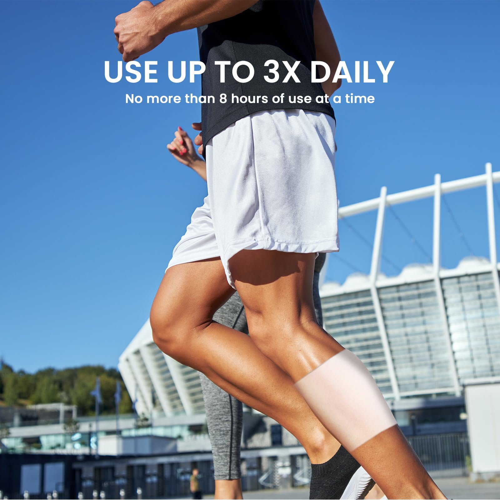 Sumifun XL lidocaine patch has a discreet skin-toned appearance.