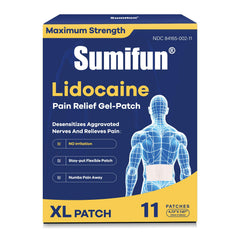 Sumifun XL pain patch back coverage for broad lumbar area and discreet use