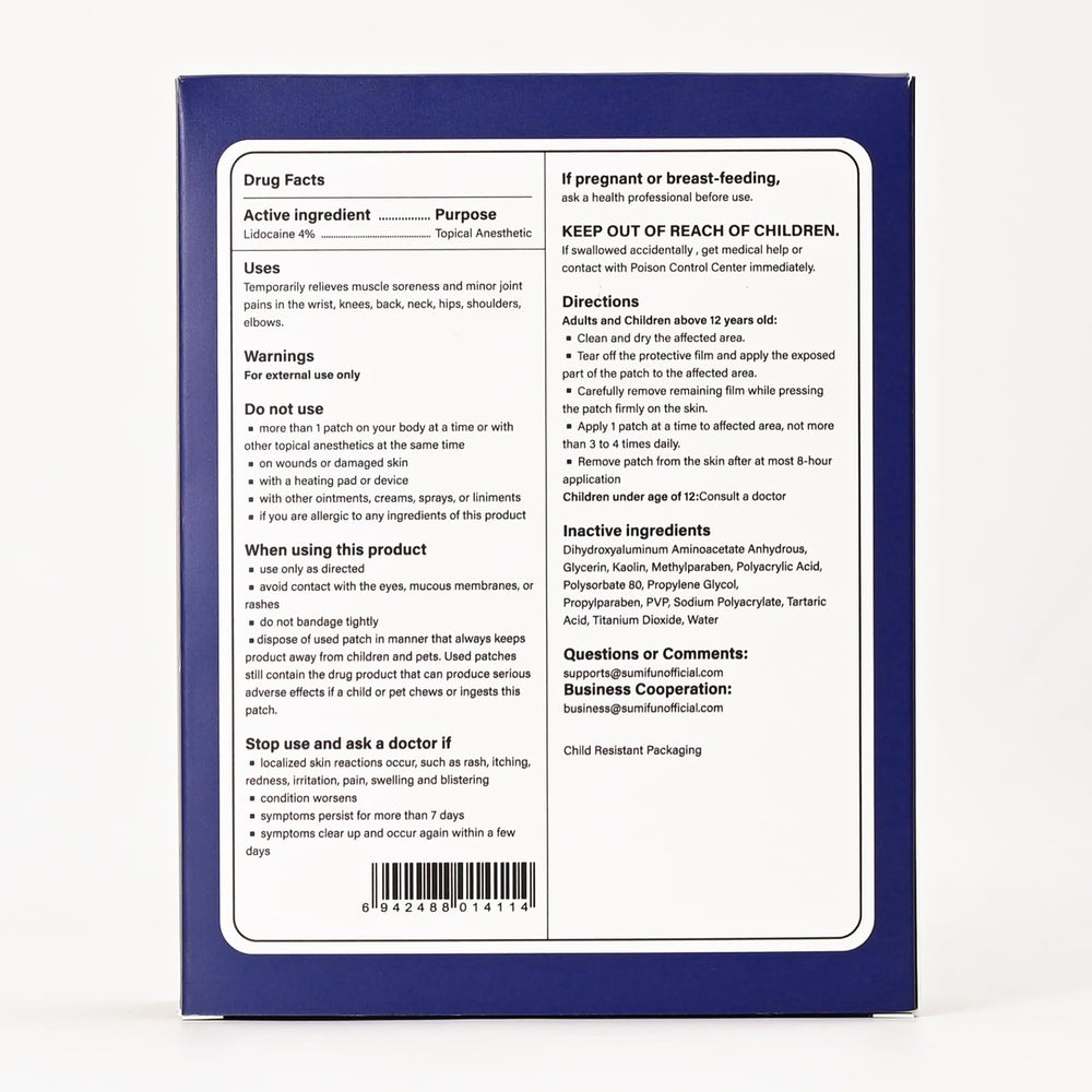 Sumifun XL patch odorless formulation reducing social distraction