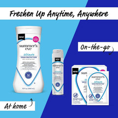 Summer's Eve Ultimate Odor Protection variety pack open to reveal the trio.