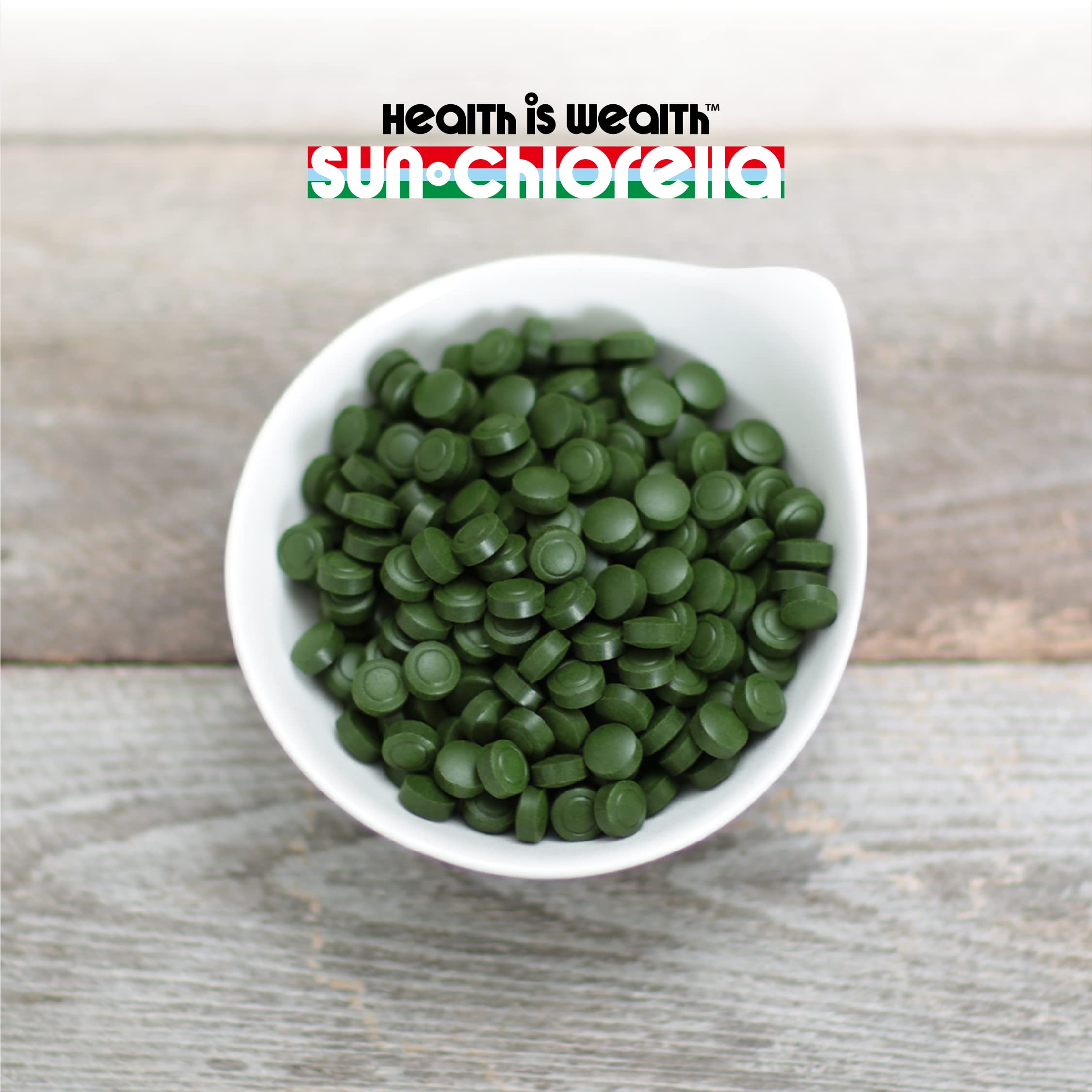 Sun Chlorella on-the-go packaging enables easy supplementation.