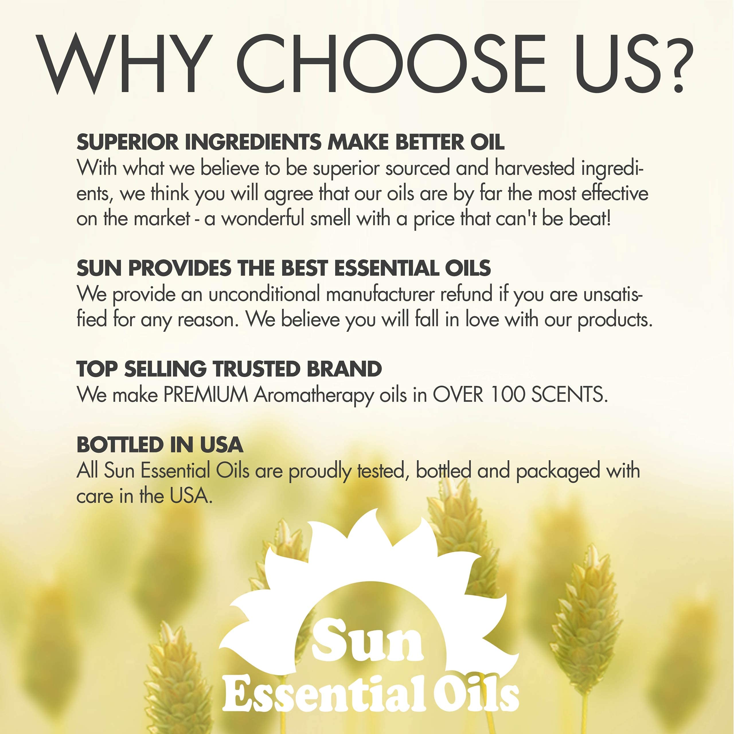 Sun Essential Oils clove oil in amber bottle preserves aroma and freshness.