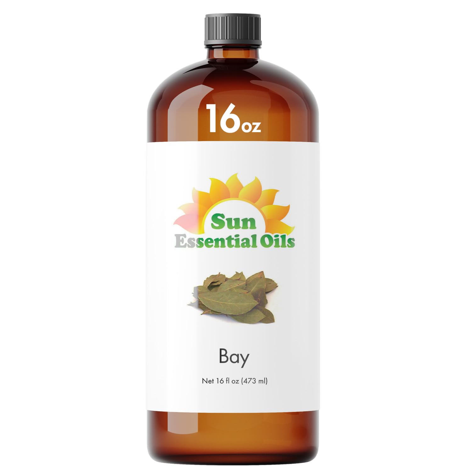 Sun Essential Oils Bay Essential Oil 16oz bottle pour for diffusing and massage