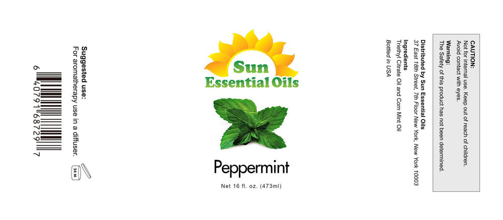 Sun Essential Oils peppermint essential oil diffuser for a cooling, uplifting ambiance.