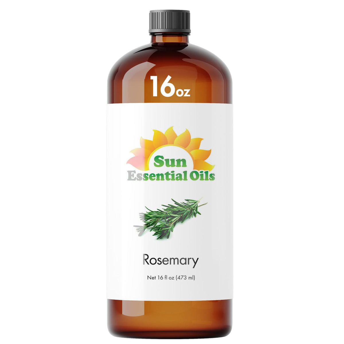 Sun Essential Oils rosemary oil bottle 16oz ready for diffuser use and blends