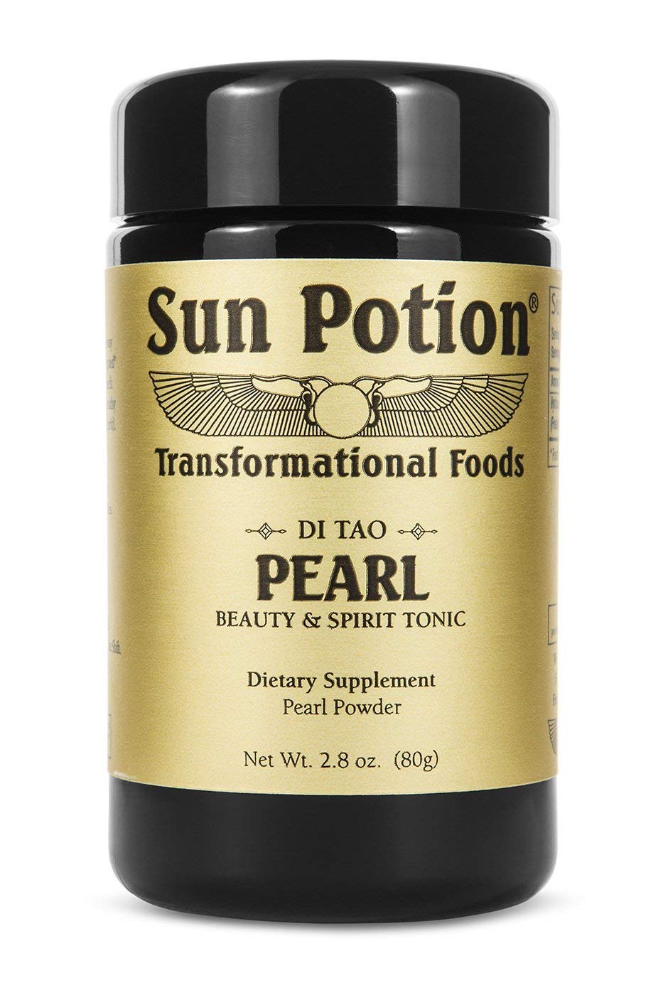 Sun Potion Pearl Powder texture closeup highlights ultra-fine grind for easy mixing.