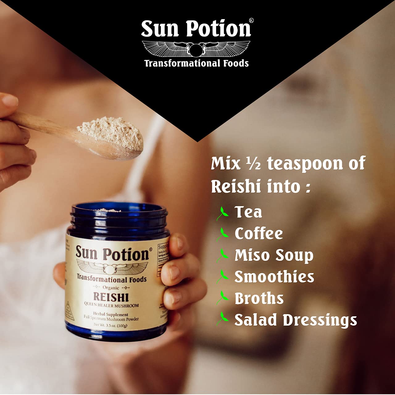 Teacup scene with Reishi tea, evoking calm evenings and Shen tonics traditions.