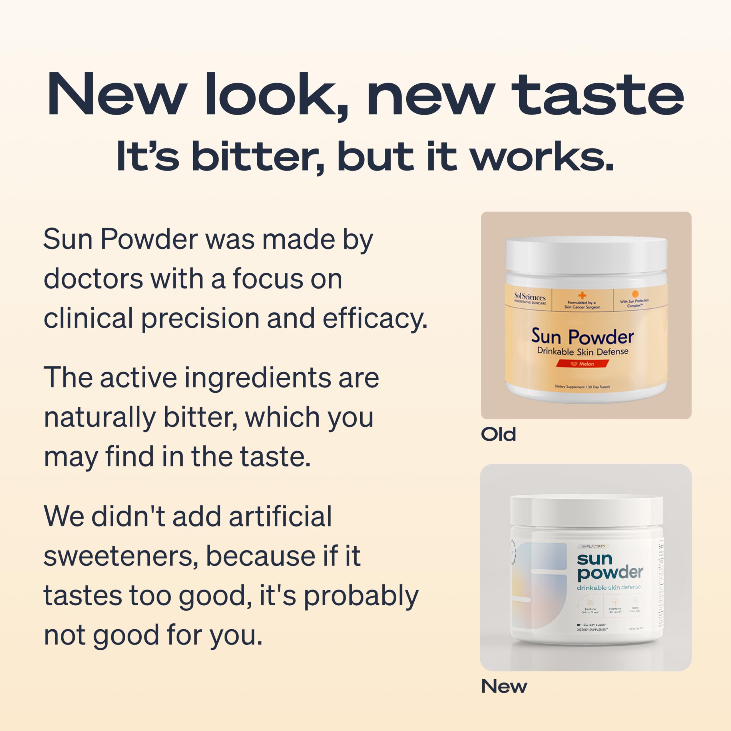 Sun Powder serving spoon and scoop showing precise daily dosing