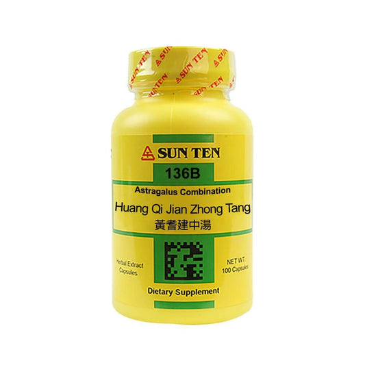 Sun Ten Astragalus Combination Capsules pack, convenient everyday use for holistic wellbeing.