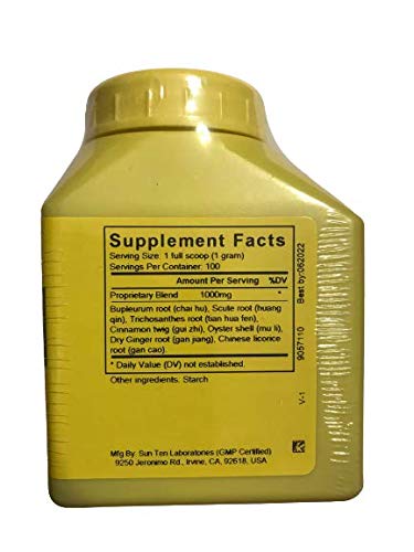 Sun Ten Bupleurum Cinnamon Ginger Granules pour demonstrates convenient daily preparation