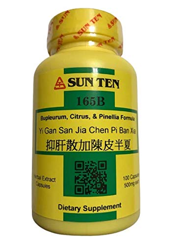 Sun Ten Bupleurum-Citrus-Pinellia capsules bottle supports liver comfort and nervous well-being.