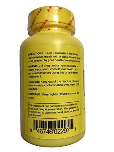 Sun Ten capsule pack on shelf implies support for pre- and post-menopausal nervous symptoms.