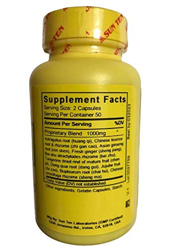 Sun Ten capsules being poured, convenient herbal support for busy days