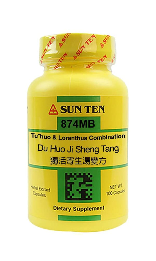 Sun Ten Du Huo Ji Sheng Tang bottle for daily wellness support and traditional herbal balance