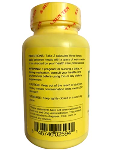 Sun Ten Du Huo Ji Sheng Tang label detail emphasizing liver and kidney support