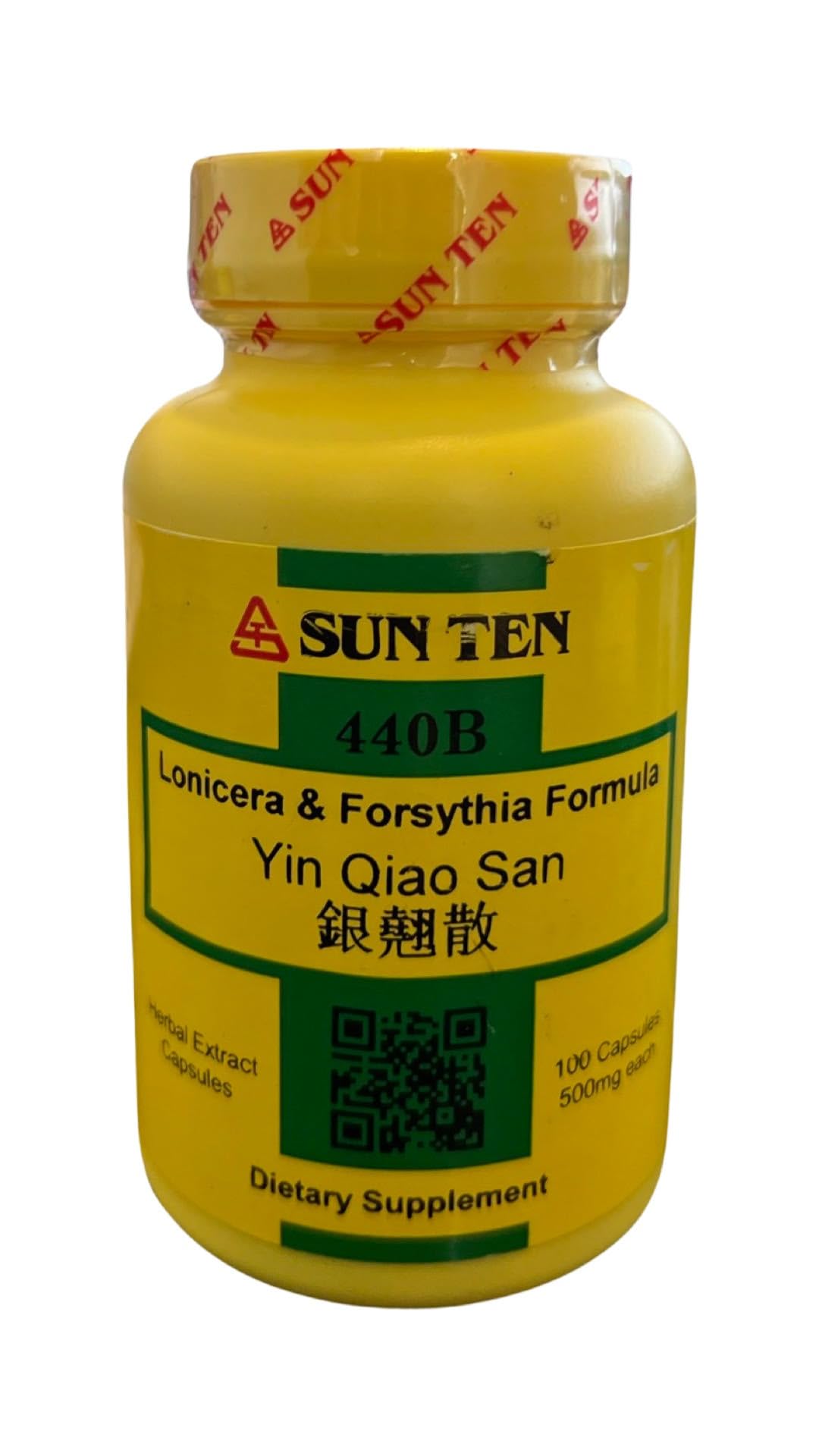 Sun Ten Lonicera and Forsythia formula bottle supports daily routines with a balanced herbal profile.