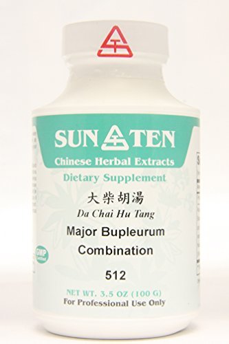 Sun Ten Major Bupleurum Combination Da Chai Hu Tang 512 granules packaging highlights convenient, concentrated formula.