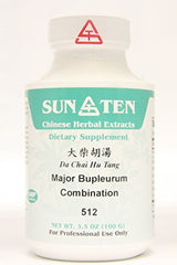 Sun Ten Major Bupleurum Combination Da Chai Hu Tang 512 granules packaging highlights convenient, concentrated formula.