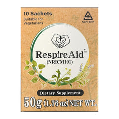 Sun Ten RespireAid mullein, peppermint, thyme blend closeup.