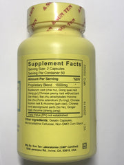 Close-up of Sun Ten Tang-Kuei Bupleurum capsules for balanced daily use.
